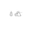 MAJORICA Earrings Selene Silver With 10Mm White Pearl And Zircons | Tu & Yo Earrings