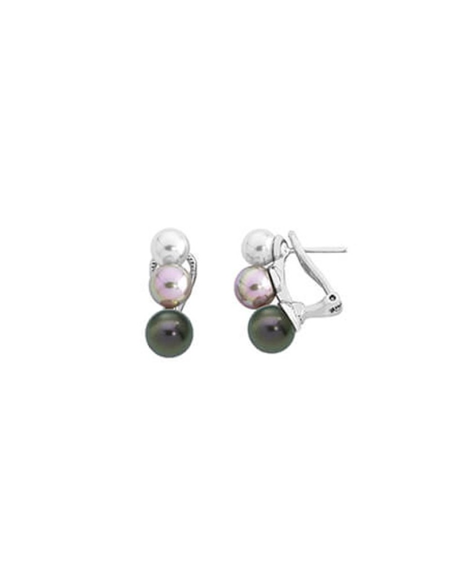 MAJORICA Earrings Nuit Multicolored Pearls | Short Earrings