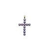 MAJORICA Crosses Collection Gold Pendant With Gray Pearl | Pendant Chain