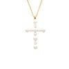 MAJORICA Crosses Collection Gold Pendant With White Pearl | Pendant Chain