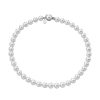 MAJORICA Silver Necklace Lyra 8Mm Pearls 45Cm | Long Pearl Necklaces