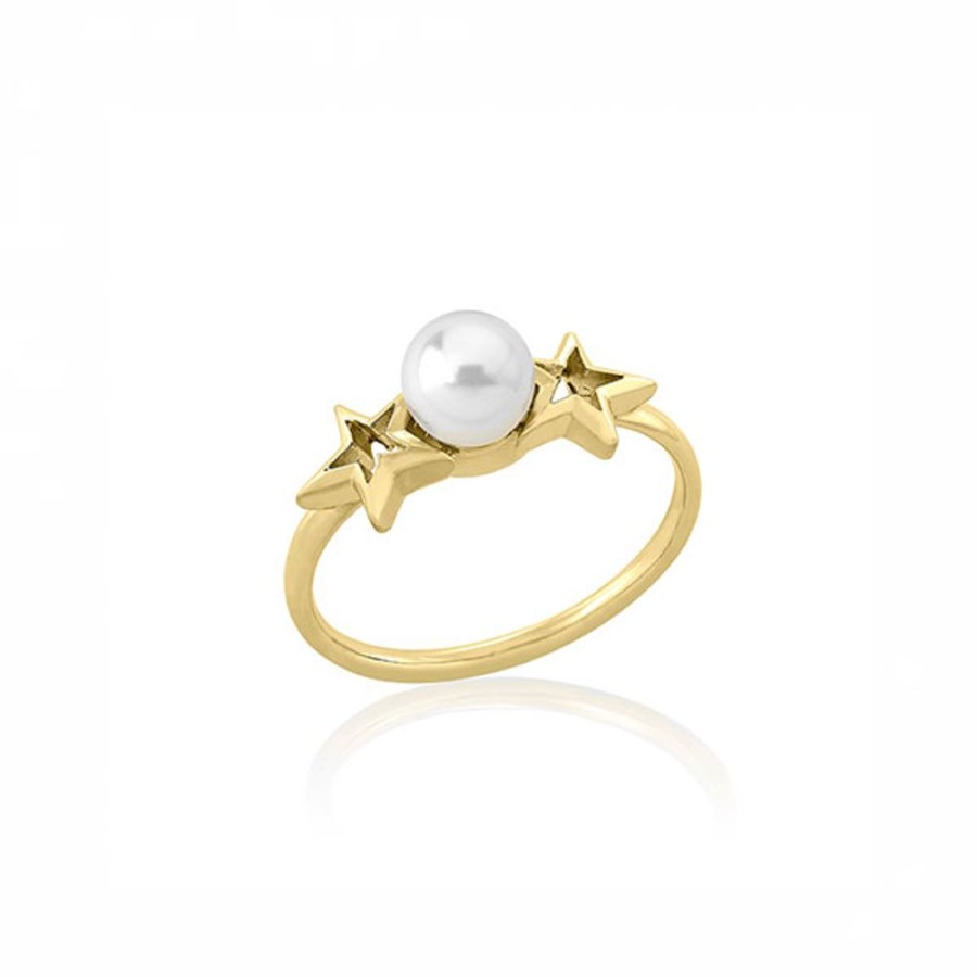 MAJORICA Gold Plated Ring Rock Star | Gold Rings