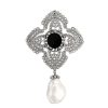 MAJORICA Peregrina Pendant With Onyx And Baroque Pearl | Pendant Chain