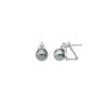 MAJORICA Earrings Ceres Silver With 10Mm Gray Pearl And Zircons | Tu & Yo Earrings