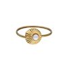 MAJORICA Rigid Le Palm Gold-Steel Bracelet With A White Pearl | Bangle Bracelets