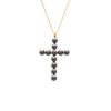 MAJORICA Crosses Collection Gold Pendant With Tahiti Pearl | Pendant Chain