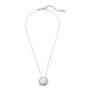 MAJORICA Margot Silver Necklace With An Embedded Round Pearl | Pendants With Chain