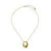 MAJORICA Feme Chain Necklace With White Pearl And Green Agate | Pendants With Chain