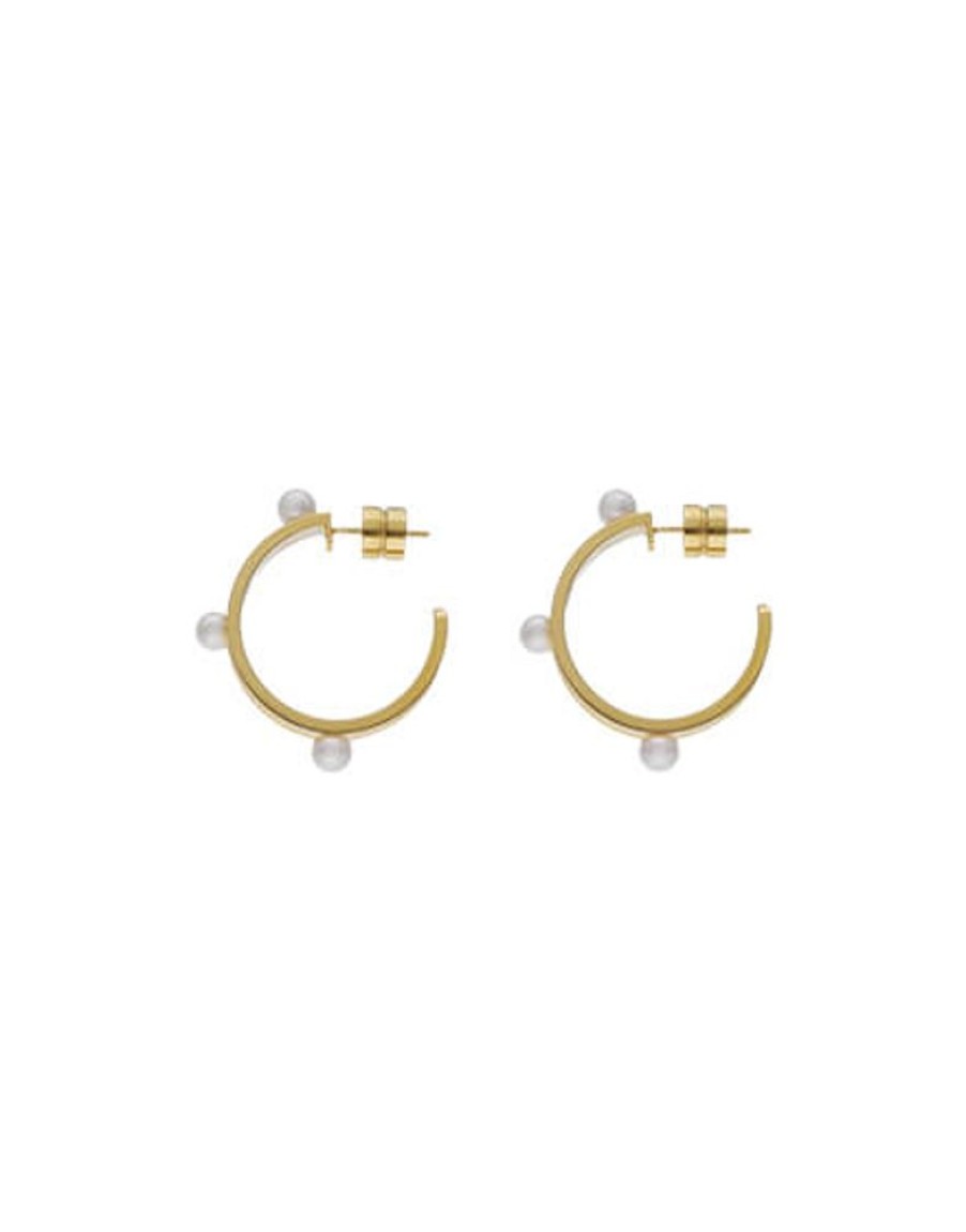 MAJORICA Earrings Bejart | Pearl Hoop Earrings