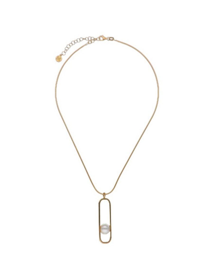 MAJORICA Atenea Necklace With Chain And Round Pearl | Pendants With Chain