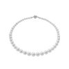 MAJORICA Silver Necklace Lyra 6/12Mm 45Cm | Long Pearl Necklaces