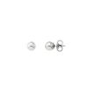 MAJORICA Earrings Lyra Silver With 7Mm White Pearl | Pearl Stud Earrings