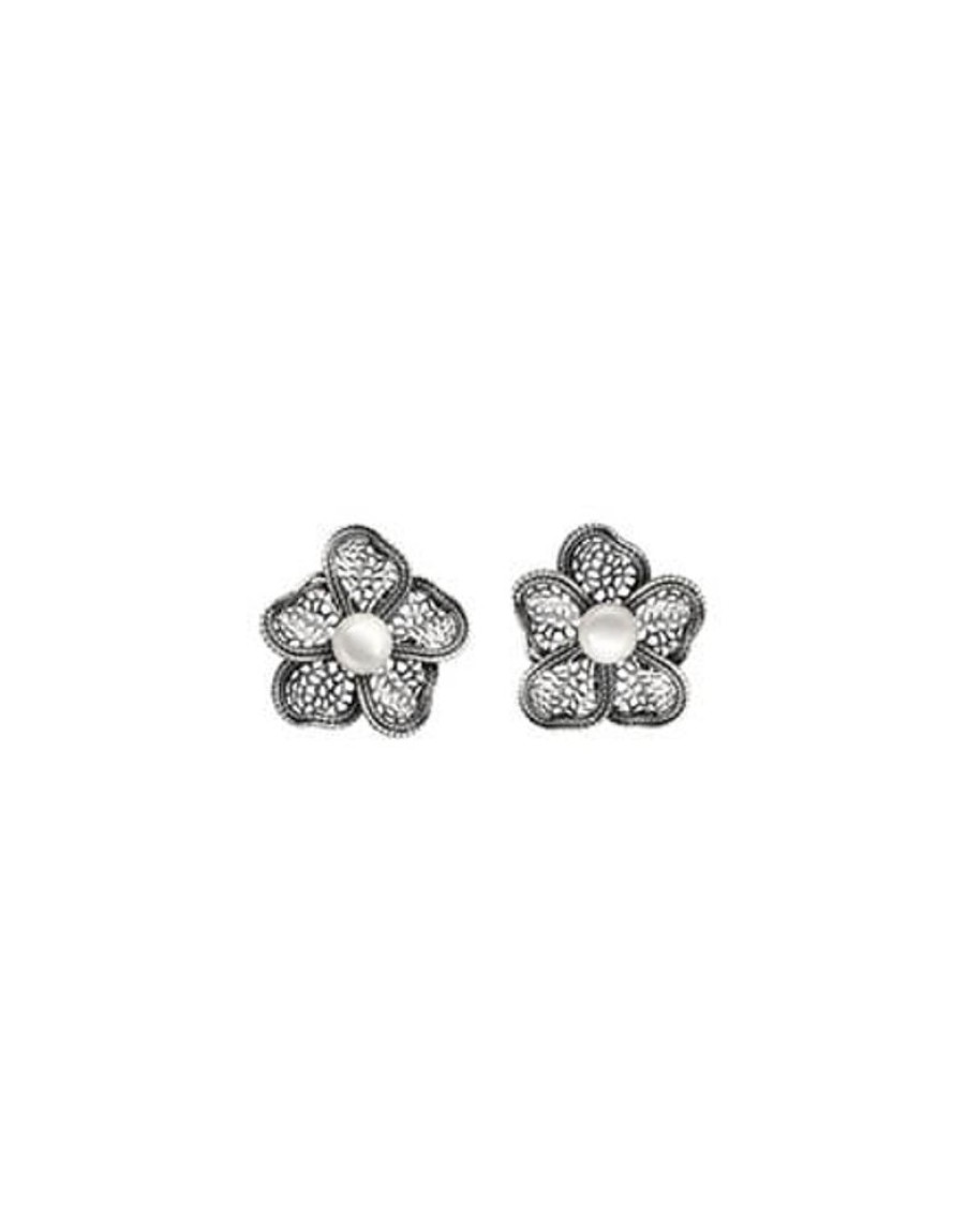 MAJORICA Pearl Filigree Flower Earrings Peregrina | Pearl Drop Earrings