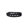 MAJORICA Sailor Bracelet In Steel, Leather And Black Pearl 22Cm | Chain Bracelets