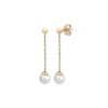 MAJORICA Earrings Ilusion Gold Plated With 8Mm White Pearl | Pearl Drop Earrings