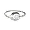 MAJORICA Petra Bangle In Steel And White Pearl | Bangle Bracelets