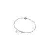 MAJORICA Silver Link Bracelet Cies With Gray Pearl | Chain Bracelets