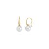 MAJORICA Gold Plated Earrings Nuada With 10Mm White Pearl | Pearl Drop Earrings