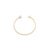 MAJORICA Small Gold Plated Bracelet Aura With White Pearl | Bangle Bracelets