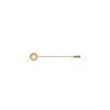 MAJORICA Le Club Long Gold Steel Broach With Logo And White Half Pearl | Pins