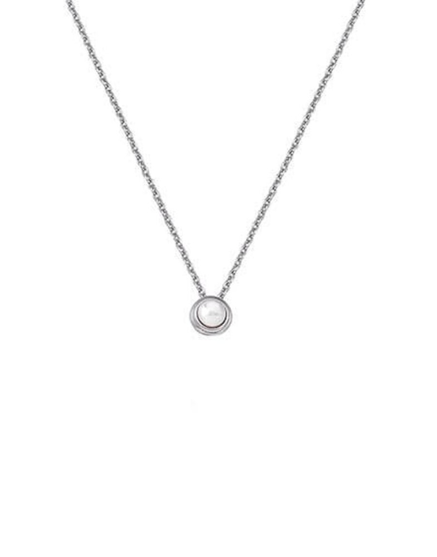 MAJORICA Silver Round Pendant Cies | Silver Earrings